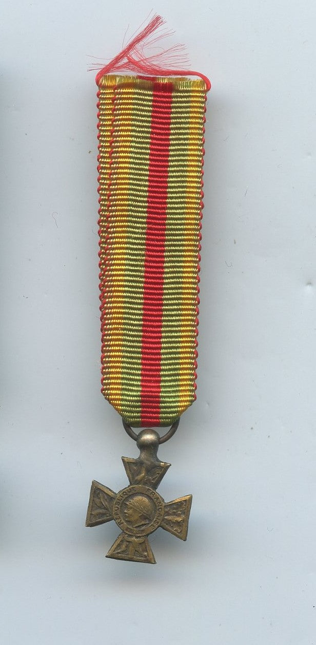 réduction de la croix du combattant volontaire 1914-18 13mm