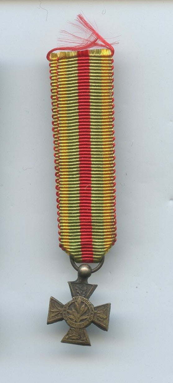réduction de la croix du combattant volontaire 1914-18 13mm