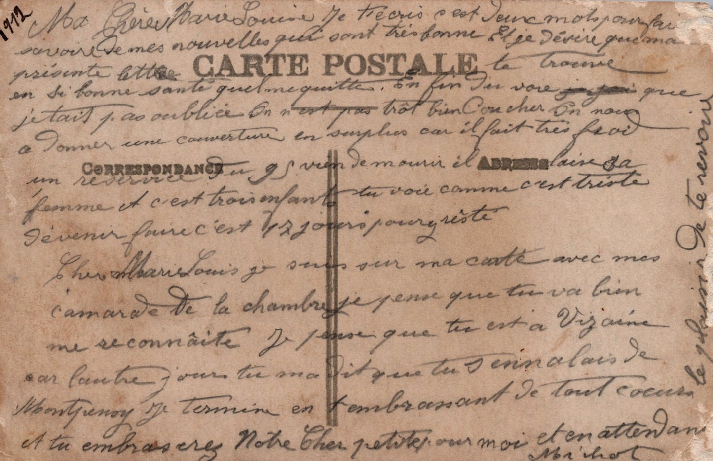 carte photo d'une escouade de poilus du 13°RI (Nevers) 1914