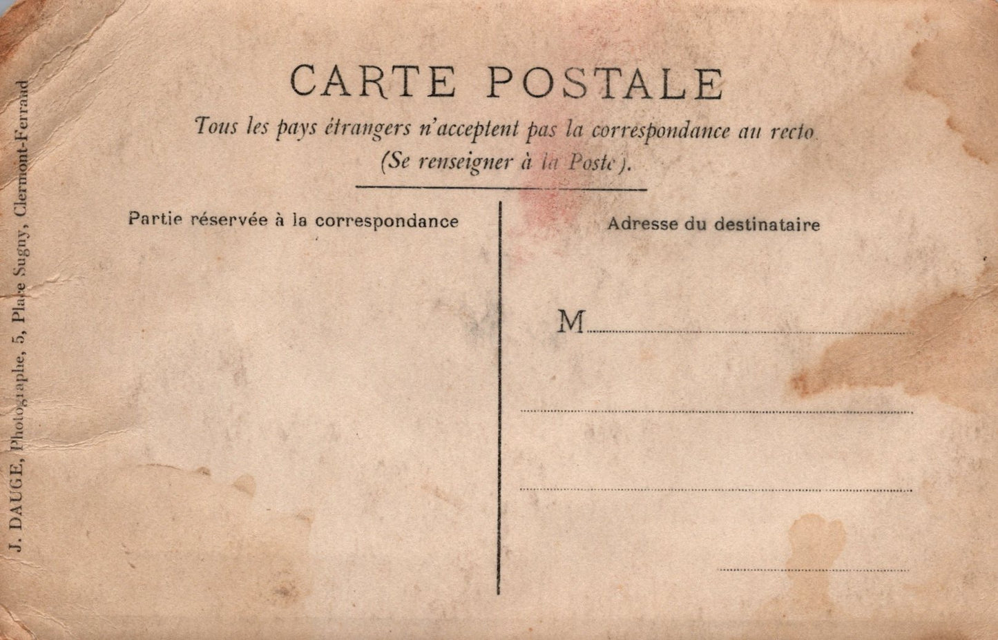 carte photo poste de garde du 38°RI Saint Etienne vers 1910