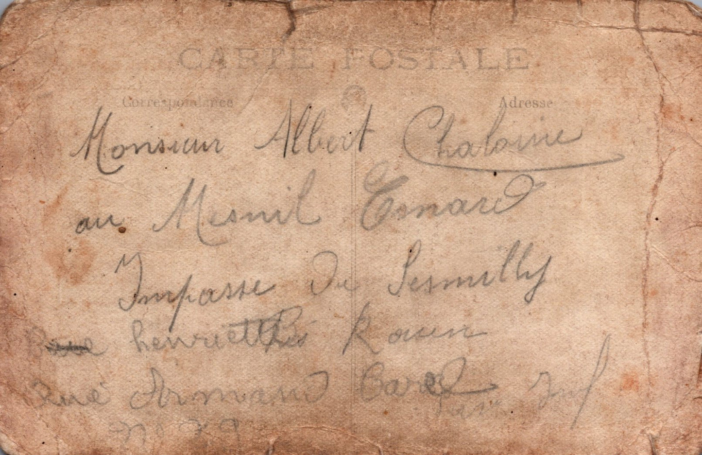 carte photo d'une section de jeunes poilus du 129°RI, Le Havre 1914-18