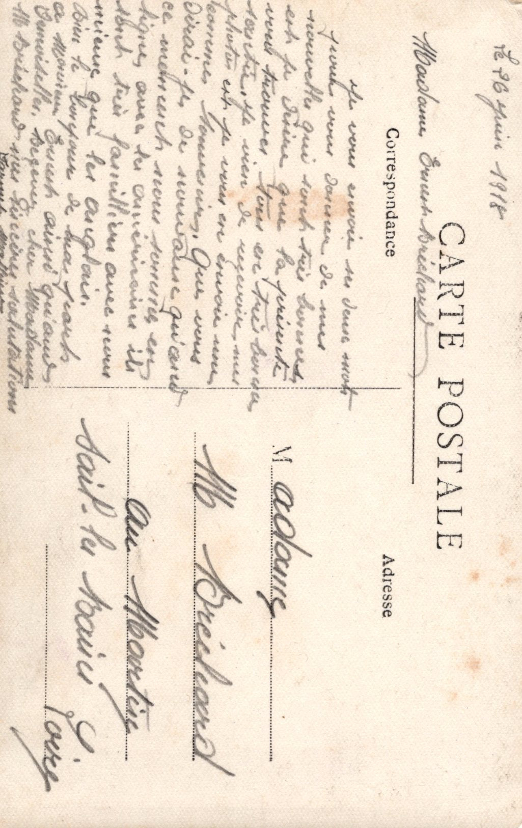 carte photo d'un poilu mitrailleur décoré 1914-1918 à priori 13°RI