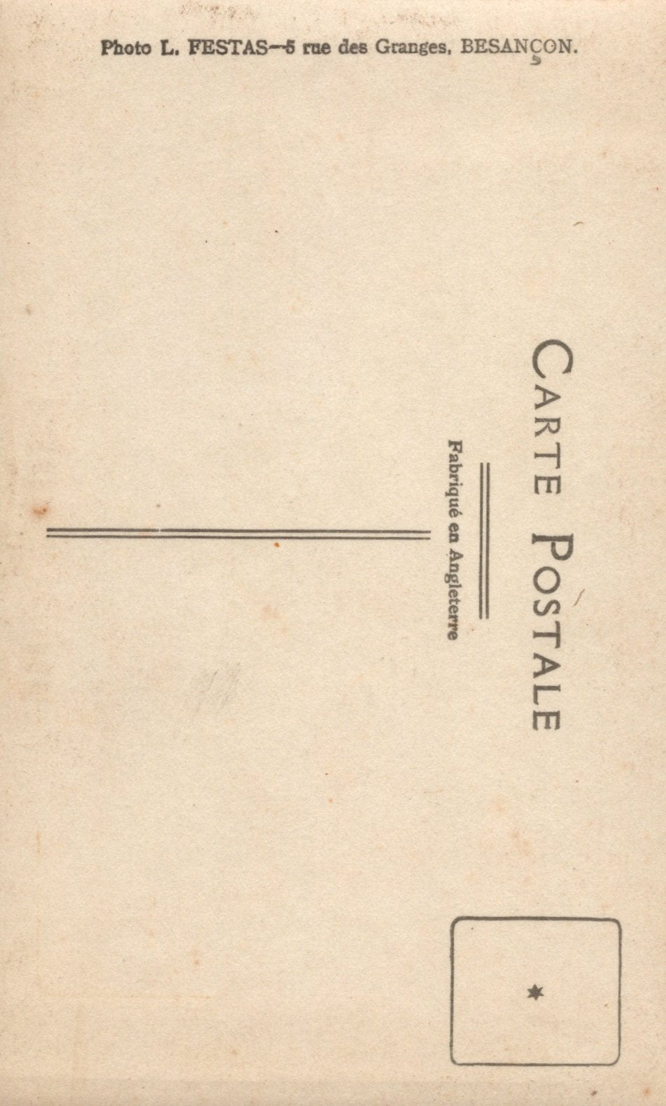 carte photo tankiste du 518°RCC Besançon années 20