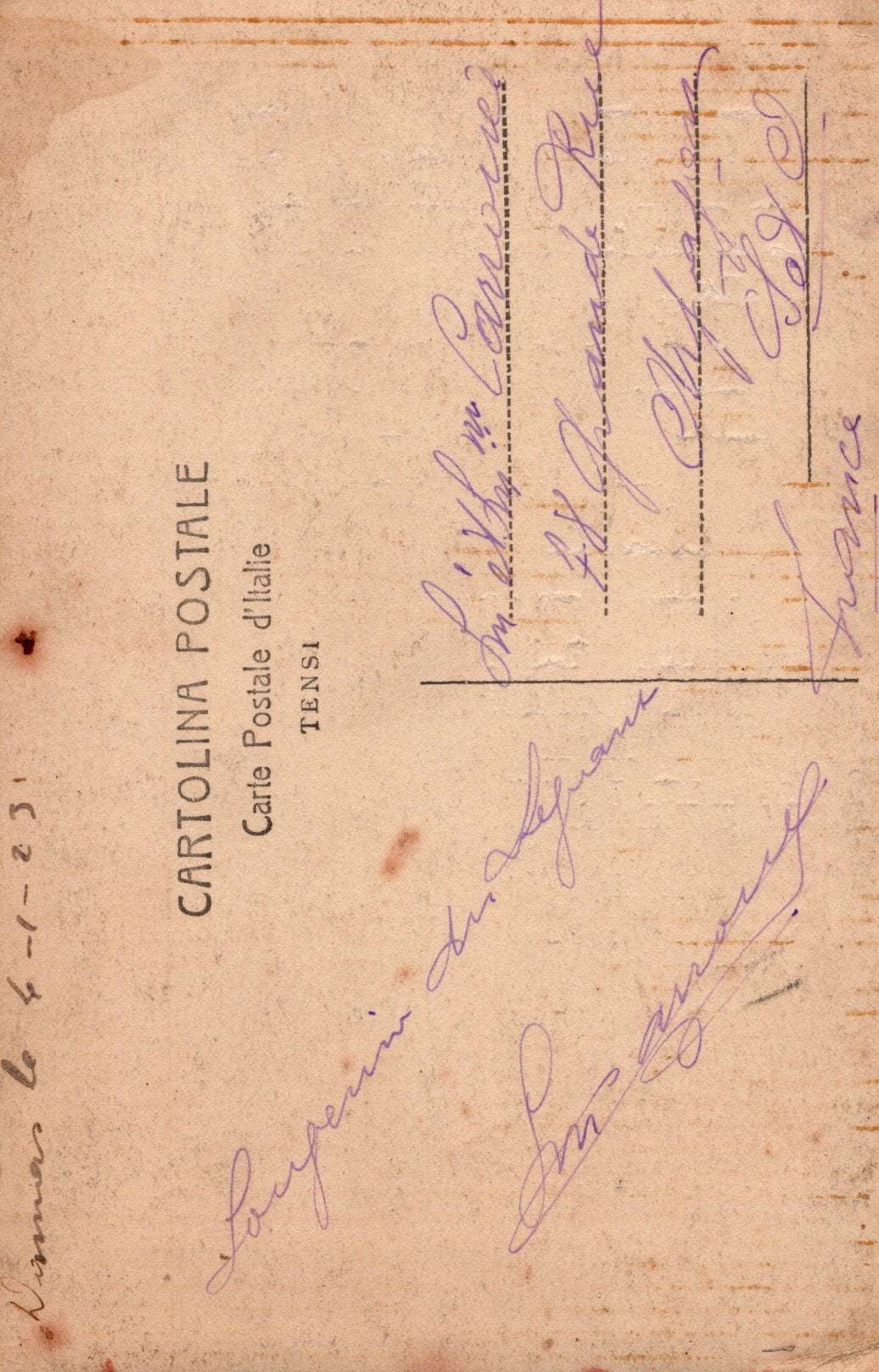 carte photo soldats français à Damas 1923