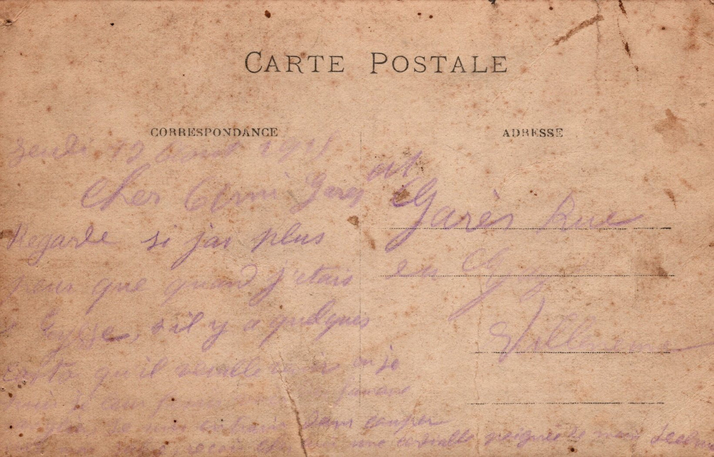 carte photo artilleurs au cantonnement 1915
