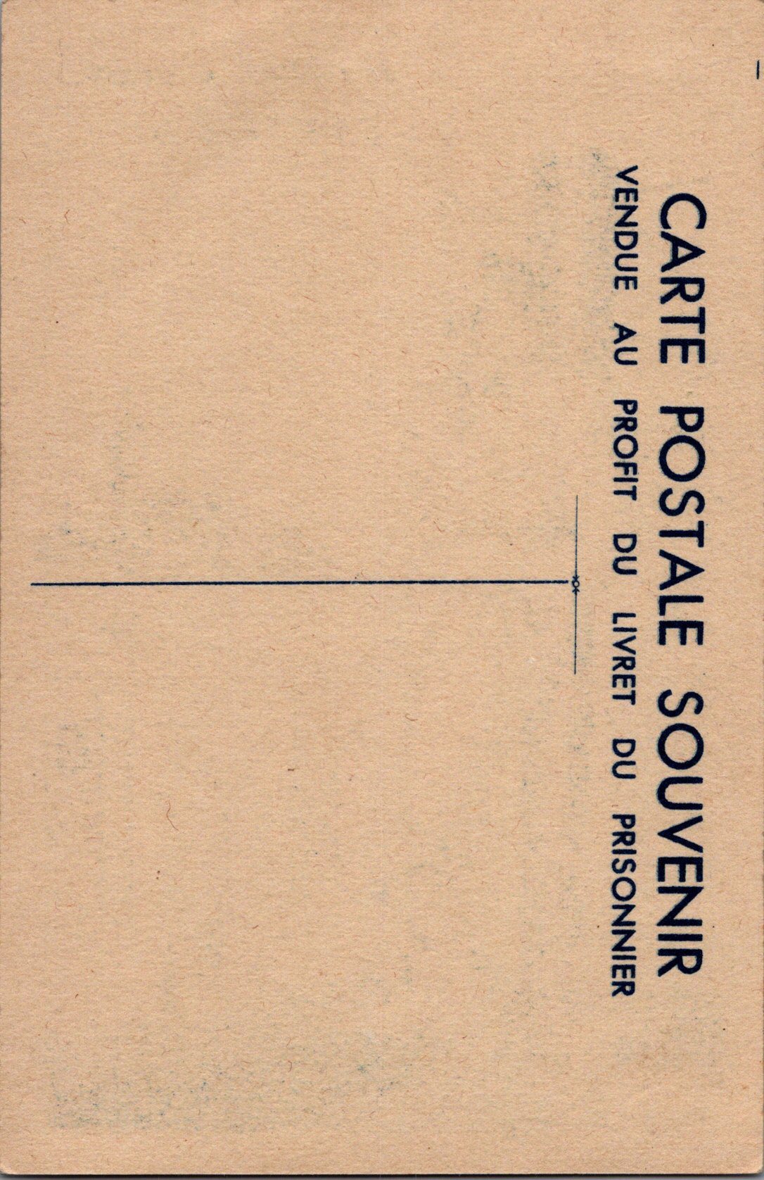 carte postale souvenir vendue au profit des prisonniers de guerre 1939-45