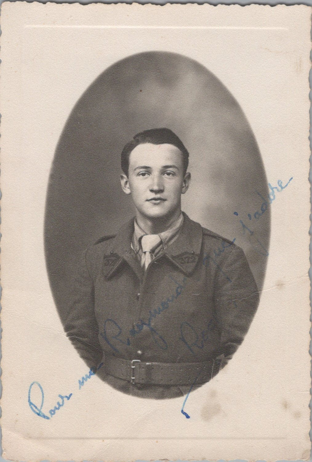 carte photo soldat du 372°RA sur voie ferrée 1940