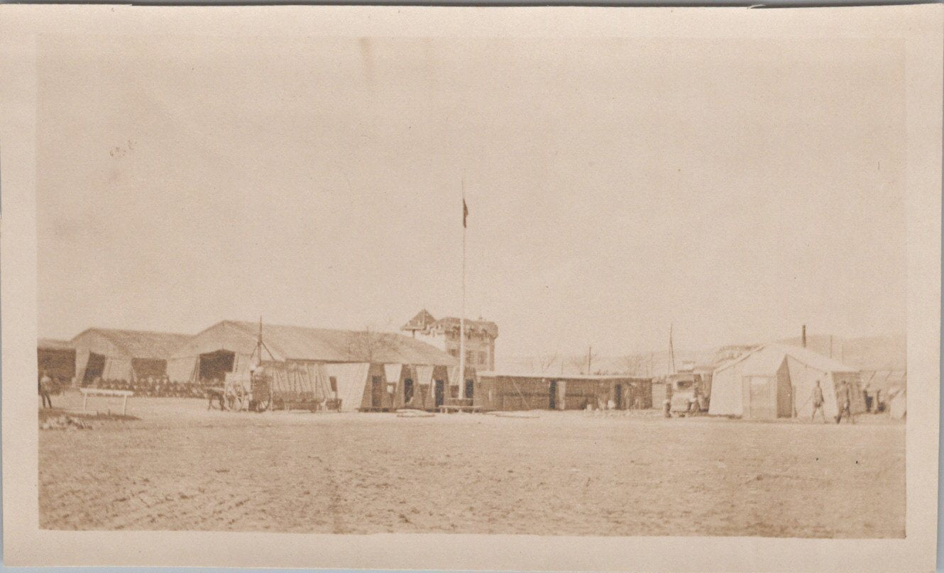 9 photos vues du camp d'aviation Français Salonique 1914-1918