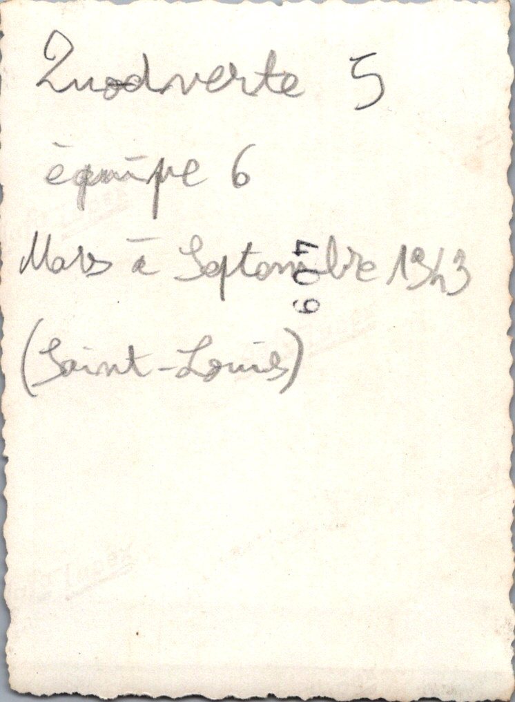photo d'un jeune des chantiers de jeunesse nominative Quodverte ? 1943 8,5 x 6 cm