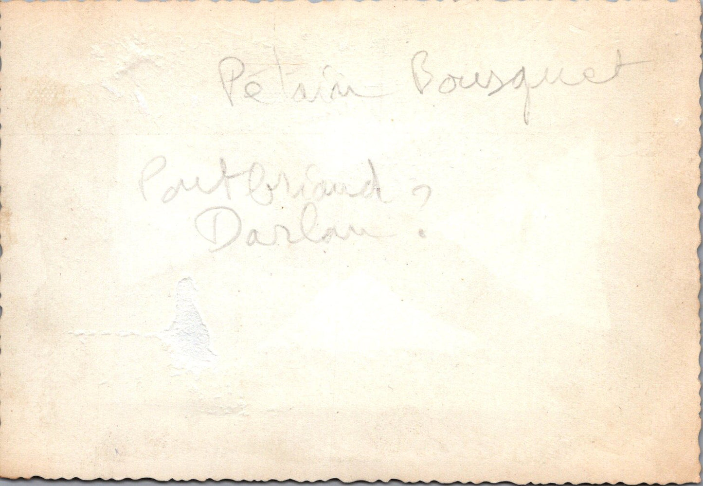 photo chantiers de jeunesse avec Petain, Bousquet, de Pontbriand, Darlan 12,5x9 cm