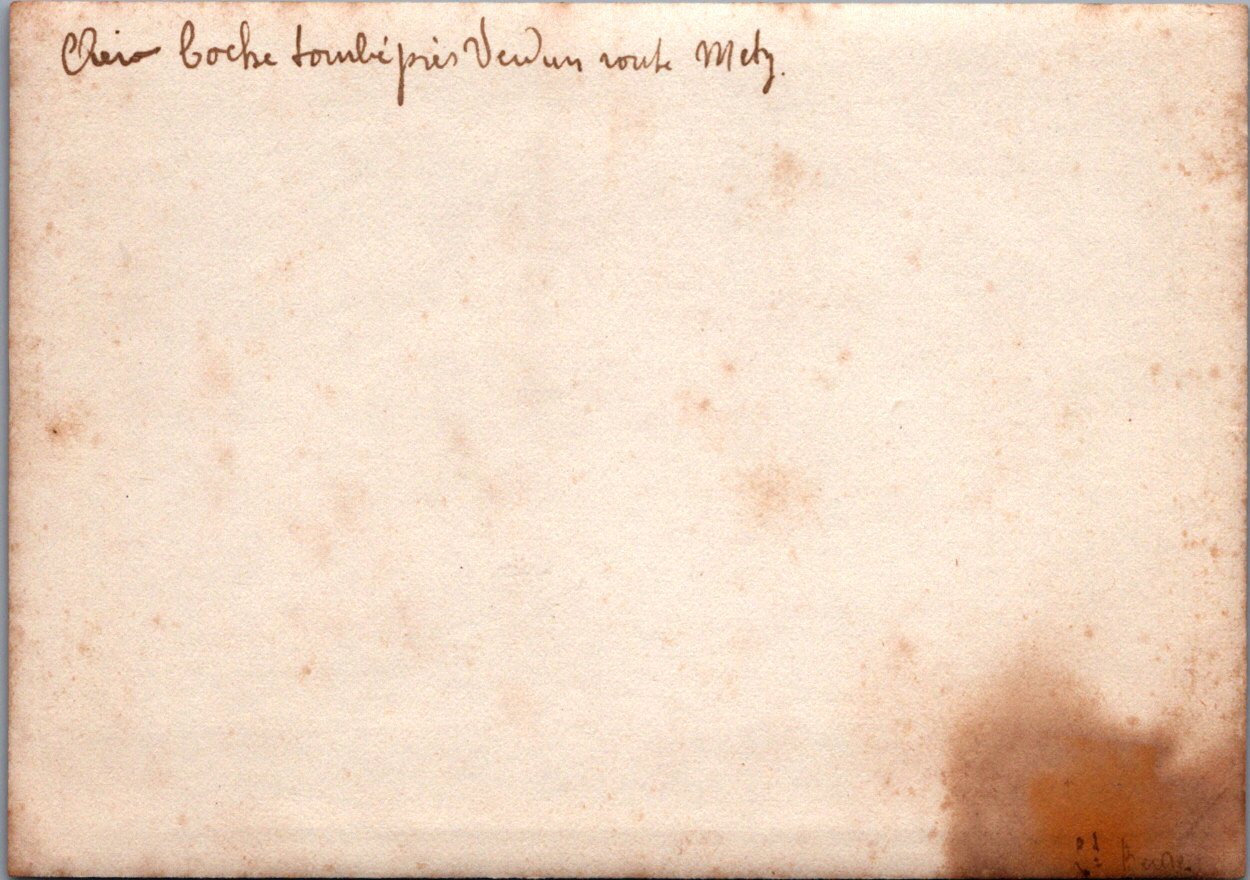 photo avion boche tombé près de Verdun 1914-1918 10,5 x 7,5 cm