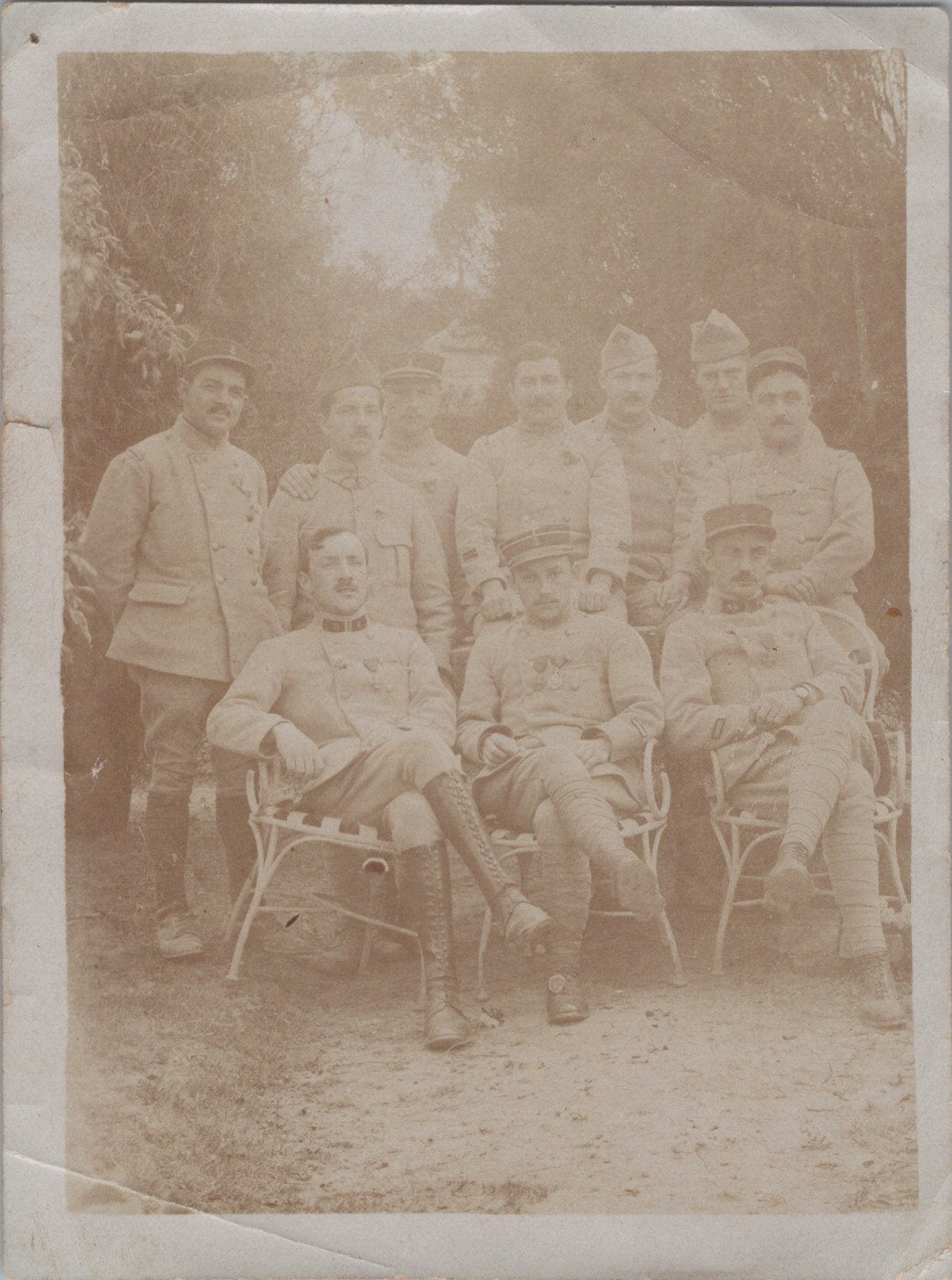 2 photos poilus de l'artillerie coloniale 1914-1918