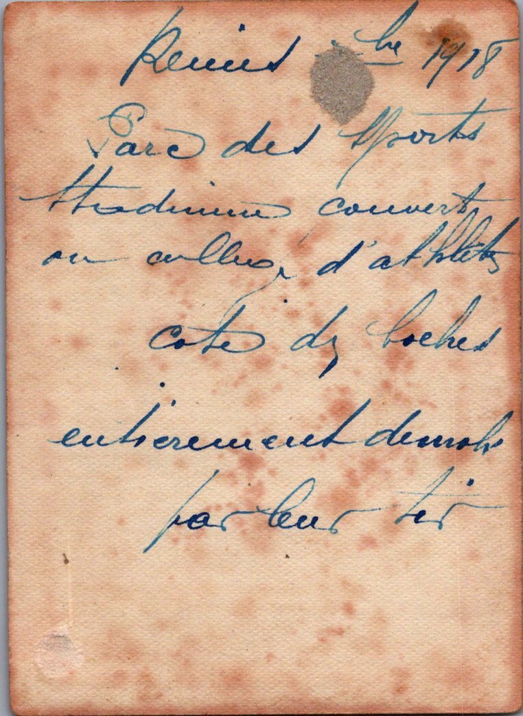3 photos de la destruction de Reims 1914-1918 8x6 cm