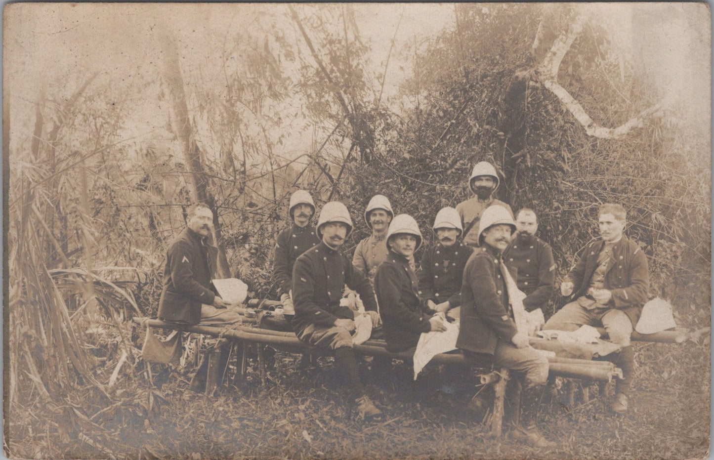 carte photo marsouins du 3°RIC armée d'Orient