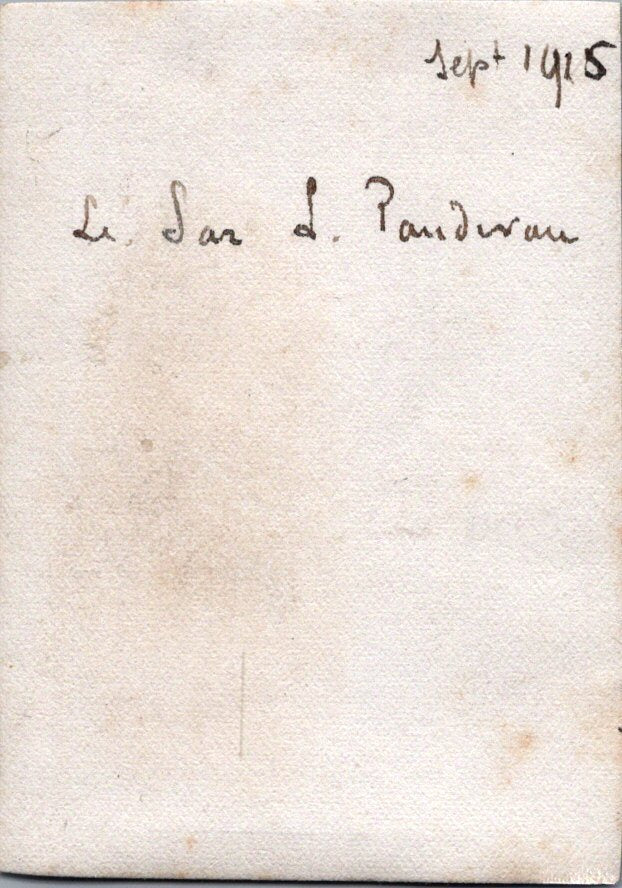 photo nominative d'un aviateur français septembre 1915 7,5x5 cm
