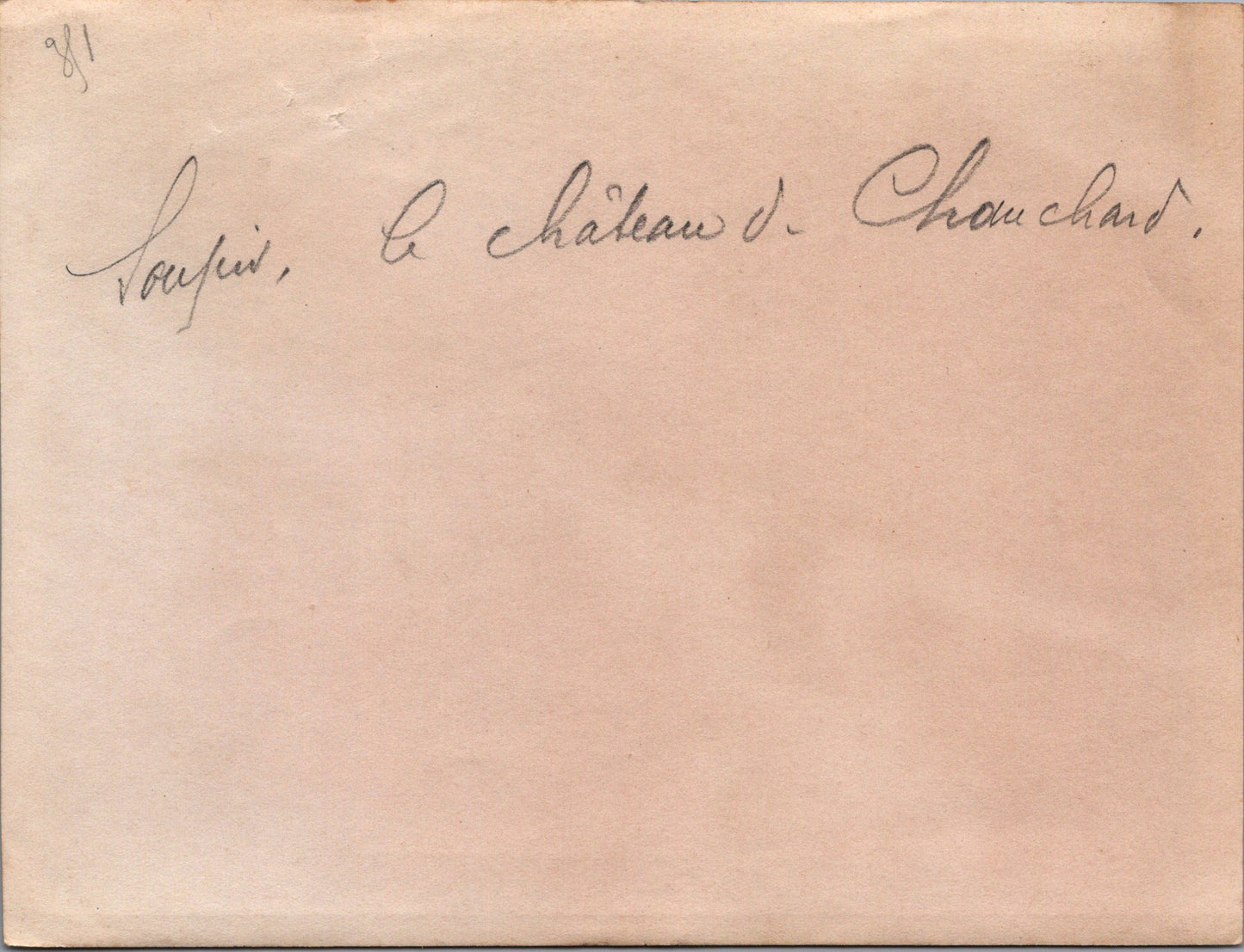 grande photo Soupir le chateau de Chauchard Chemin des Dames 1914-18 17x12 cm