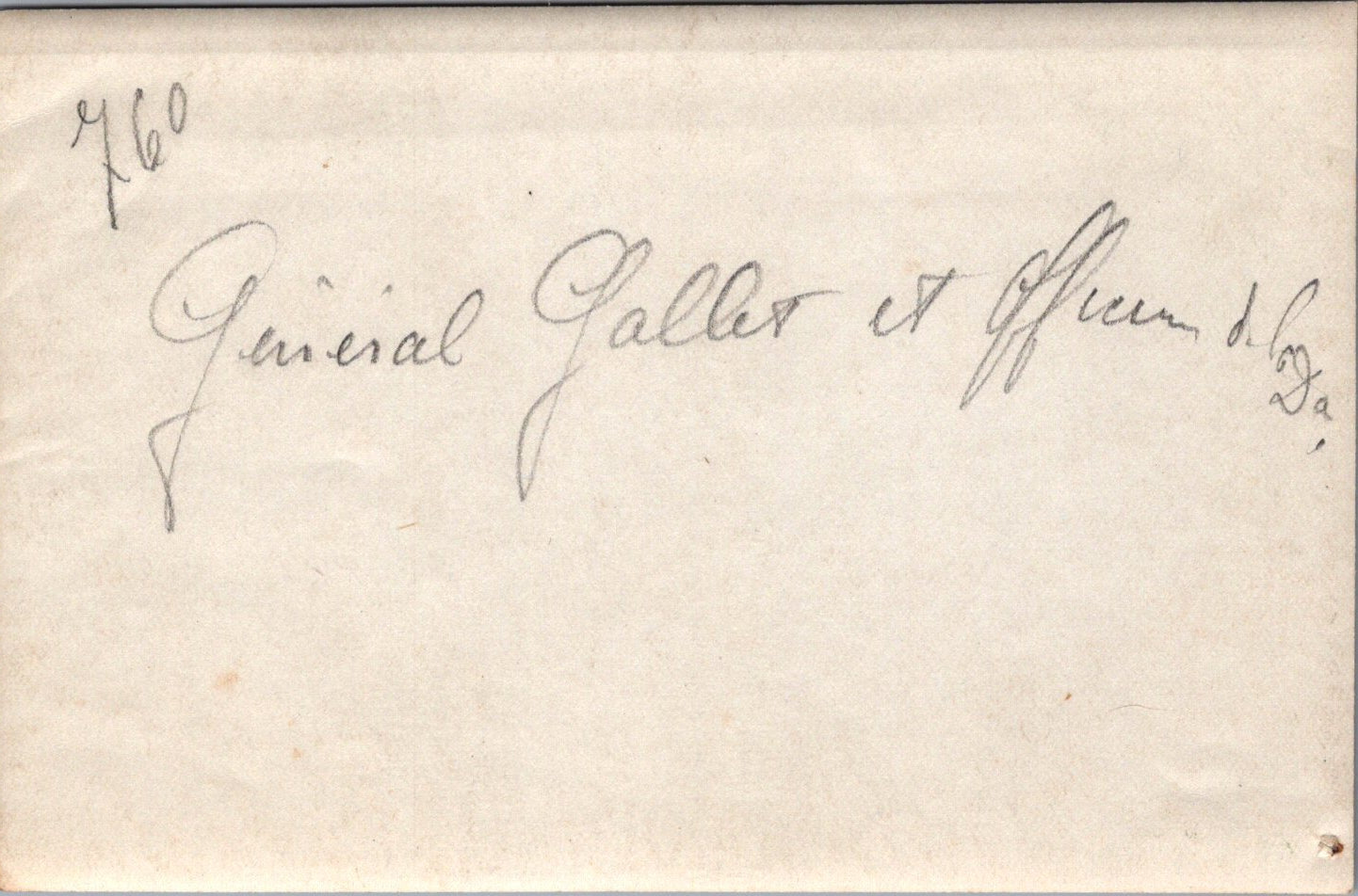photo général Gallet et officiers 1914-1918 12 x 8 cm