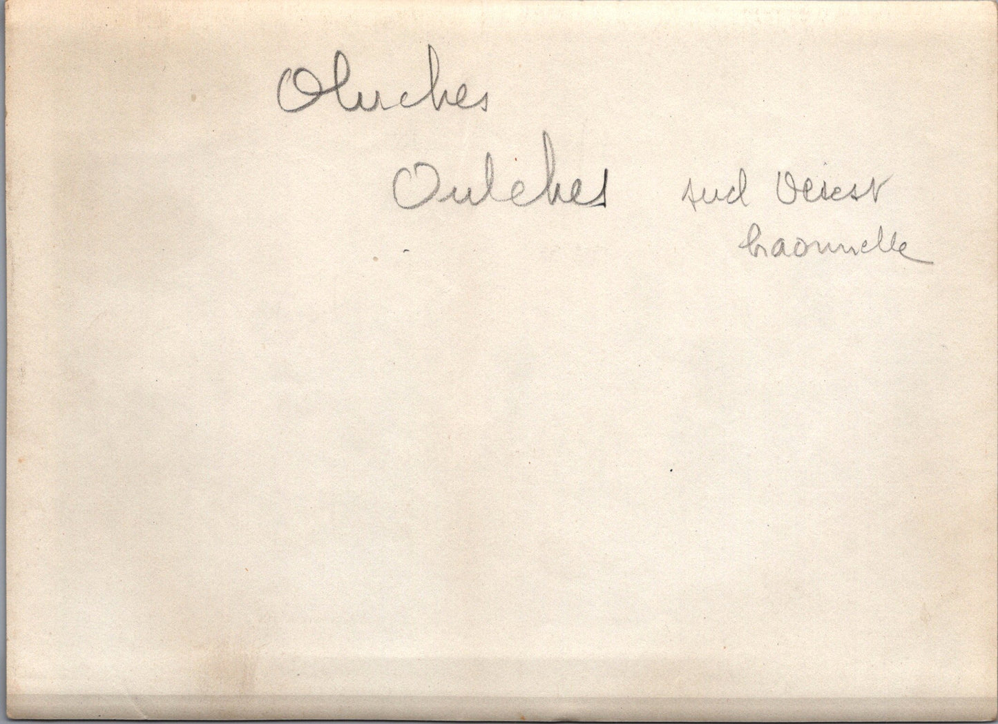 grande photo Oulches Chemin des Dames 1914-18 17x12 cm