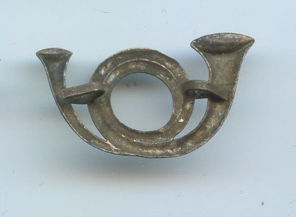 insigne chasseurs cor de chasse en métal pour coiffure ? 38mm