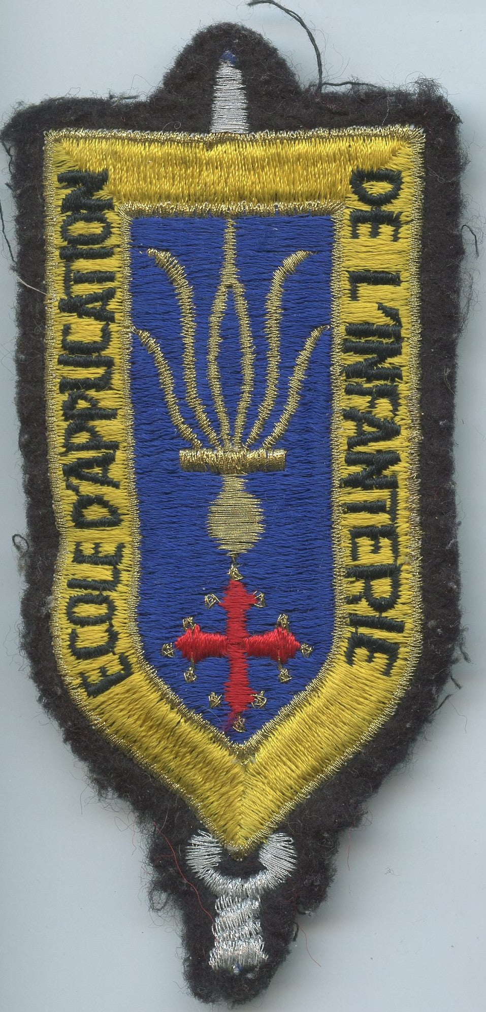 écusson école d'application de l'infanterie ancien modèle