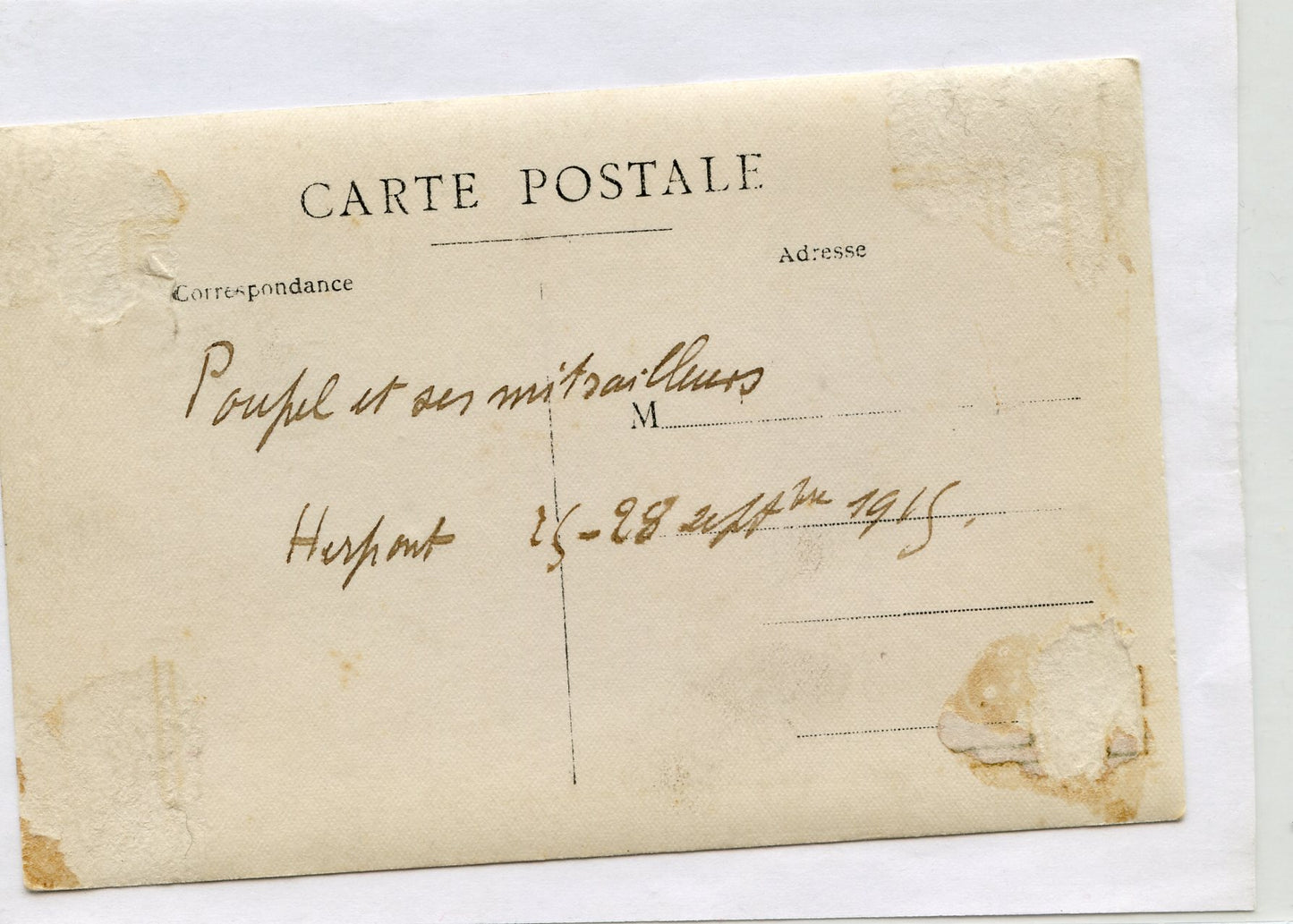 carte photos de mitrailleurs de la cavalerie 17° régiment 1915