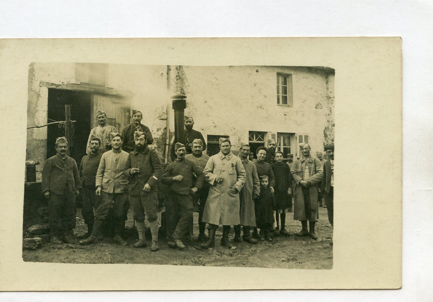 carte photo cuisine roulante du 44°RI 1914-1918