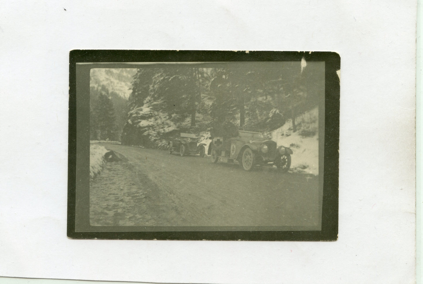 photo ambulances anglaises dans les Vosges 1914-1918 10x7 cm