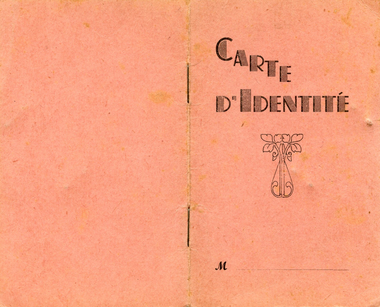 carte d'identité Etat Français Saône et Loire (zone Occupée) 1944