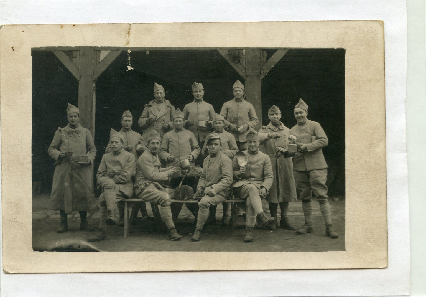 carte photo poilus 122°RI Rodez 1914-18