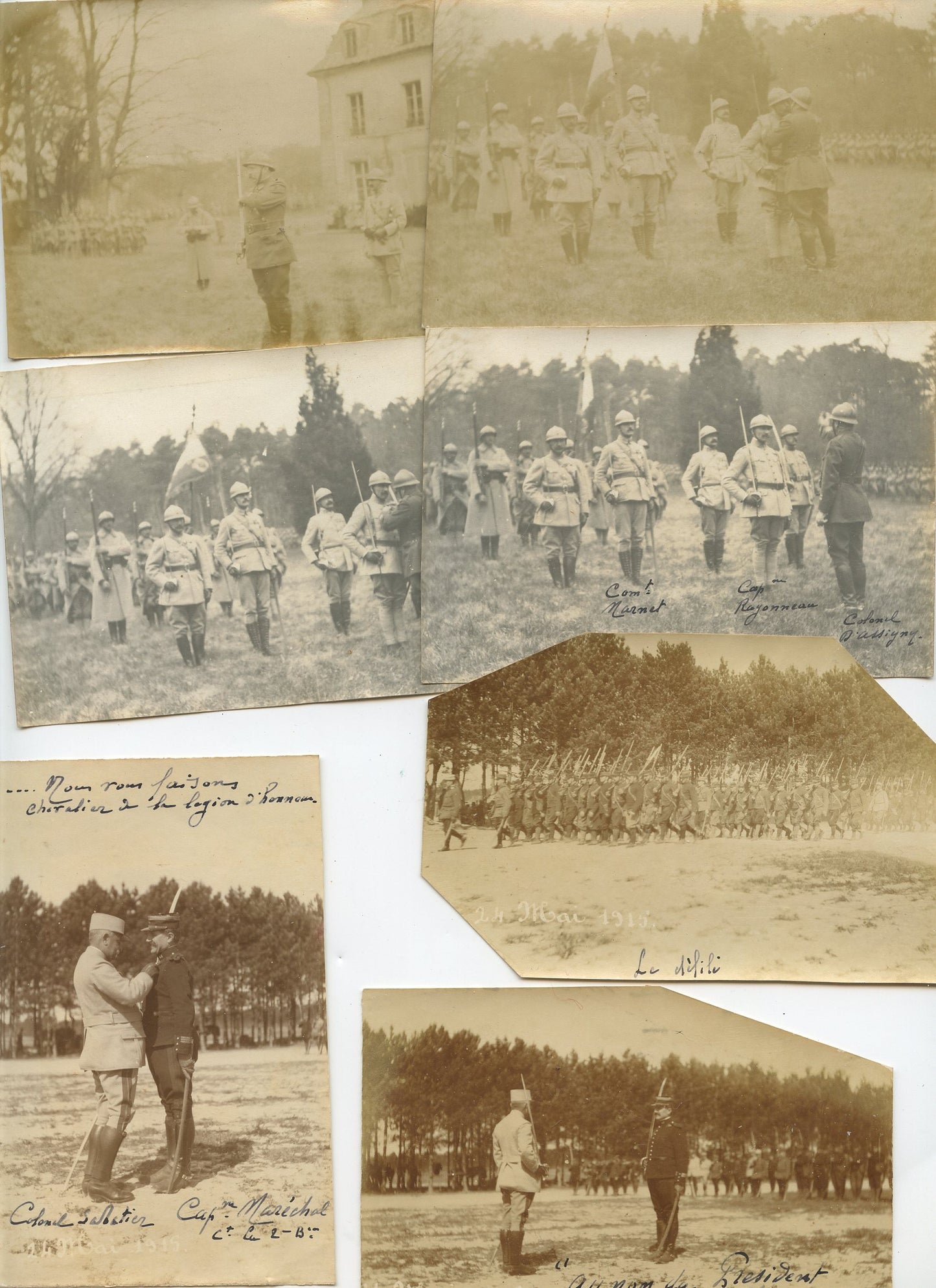 lot d'environ 140 photos d'un officier d'artillerie 44° et 232°RAC Champagne, Aisne, Verdun, Main de Massiges, toutes les photos sont légendées