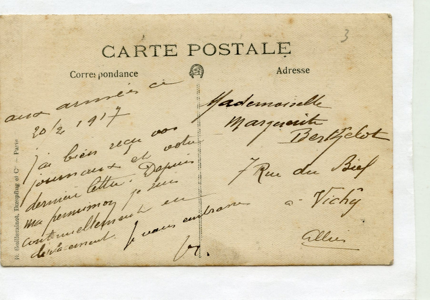 carte photo de deux officiers d'infanterie territorial 1914-1918