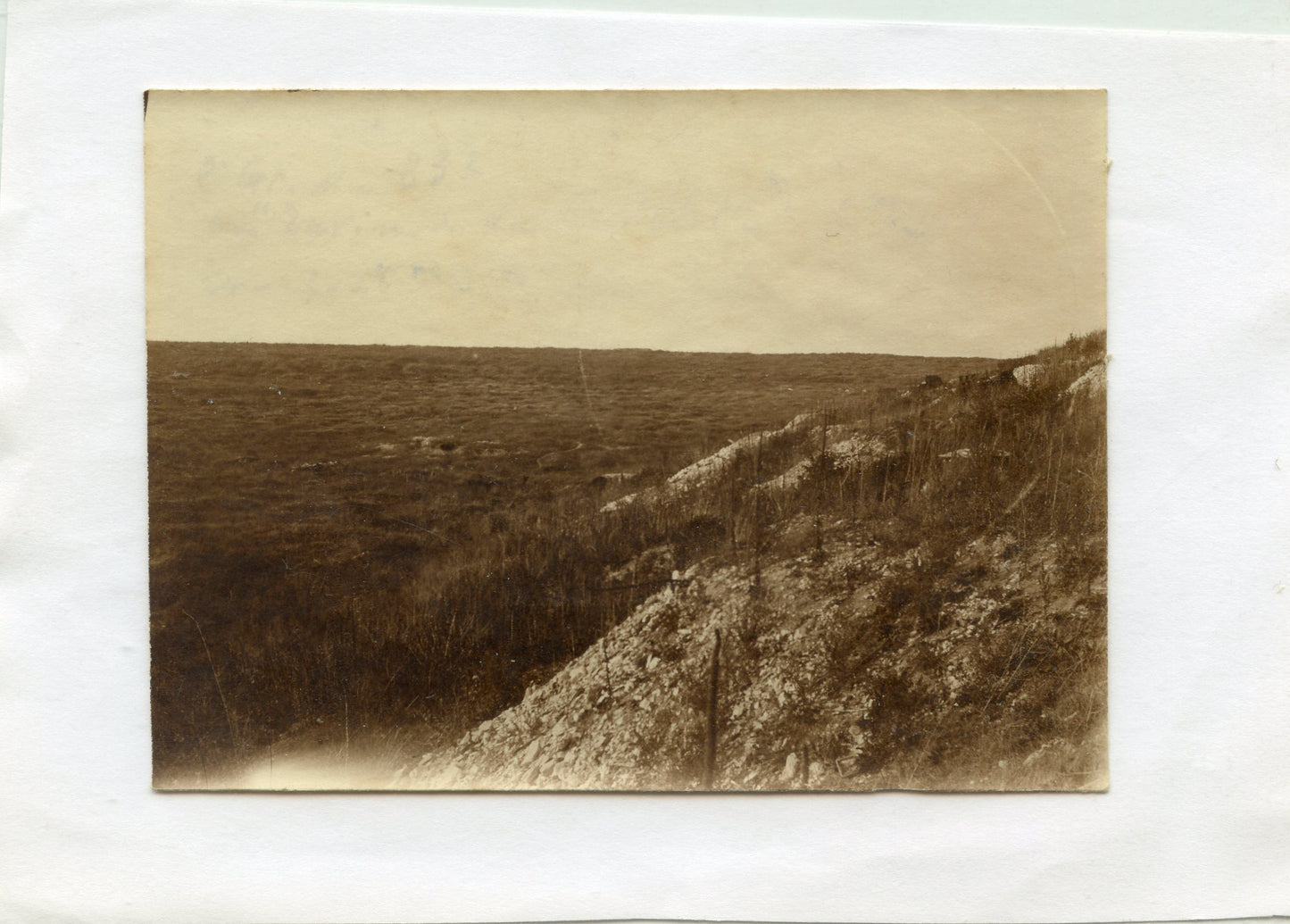 photo ravin de la Caillette Verdun, 232°RAC, novembre 1917, 110x80 mm