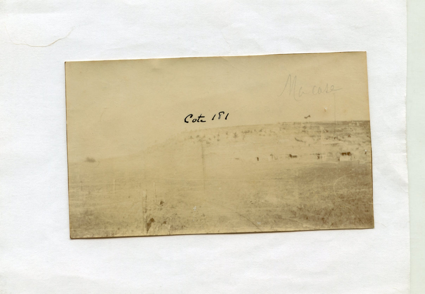 photo cagnas du faux col Main de Massiges Champagne 1915, 44°RAC 1915 110x65mm