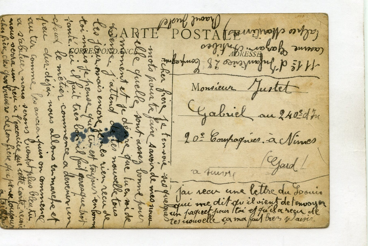 carte photo poilus du 111°RI 1914-1918