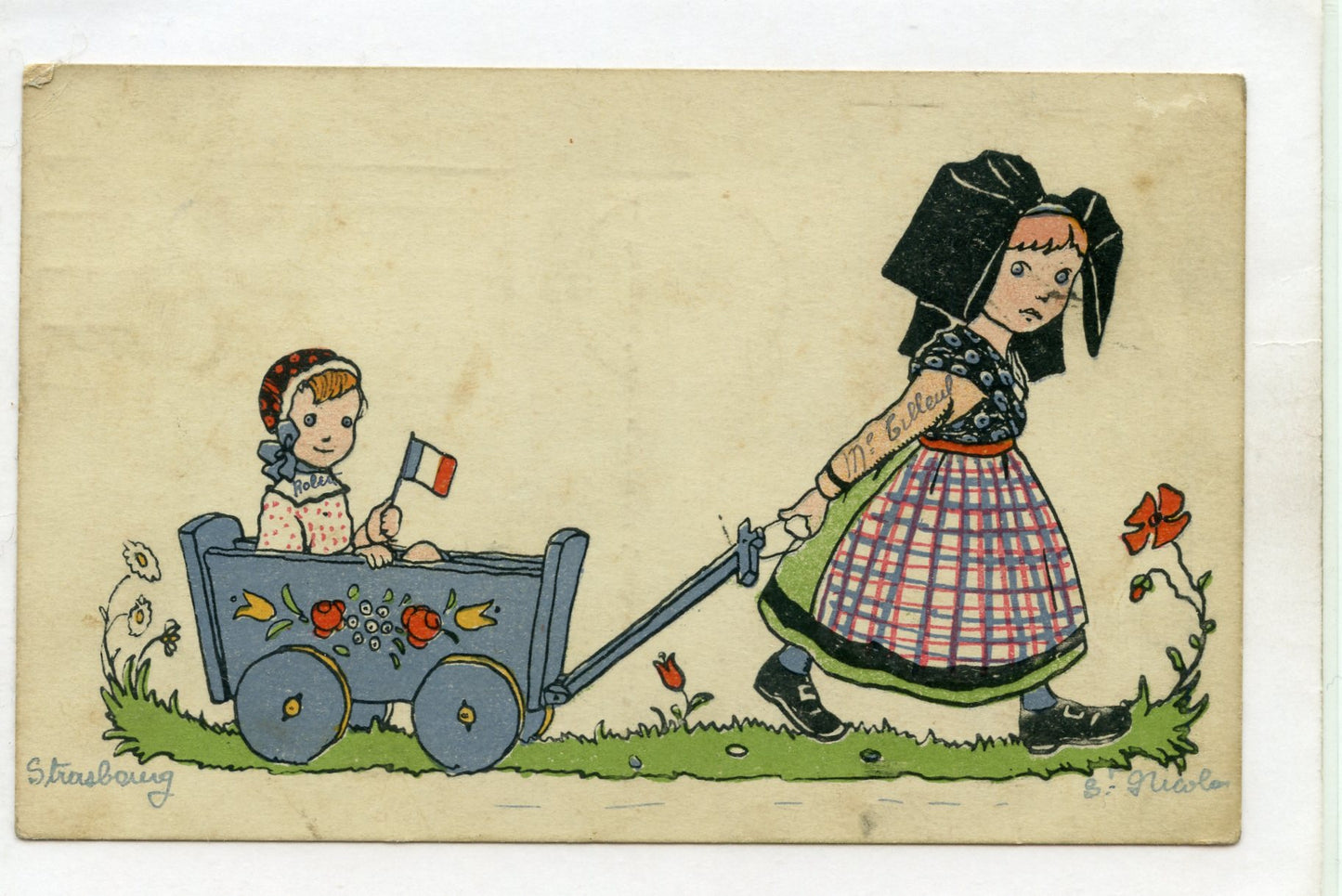 carte postale alsaciennes Hansi