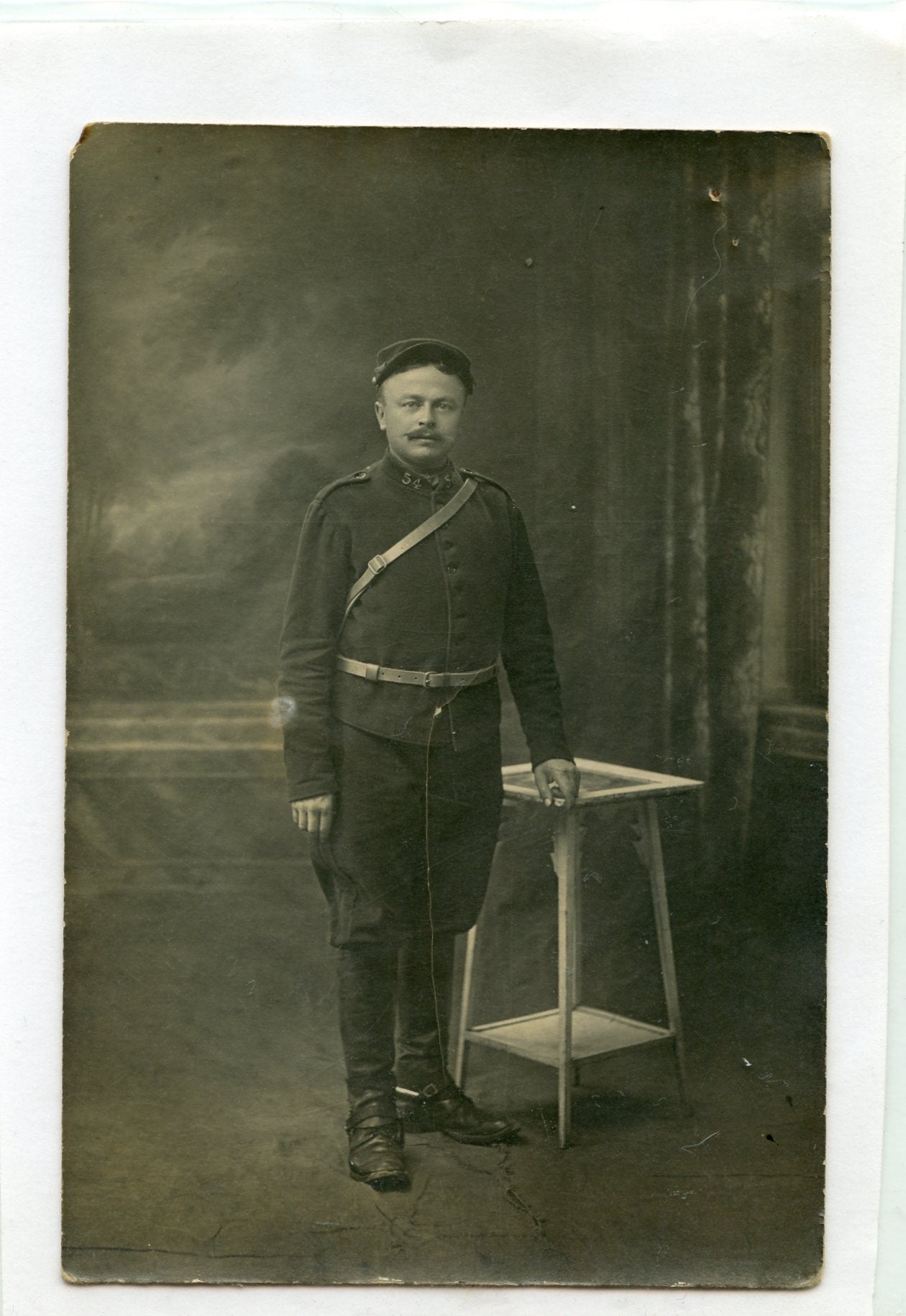 carte photo artilleur du 54°RA Lyon 1915