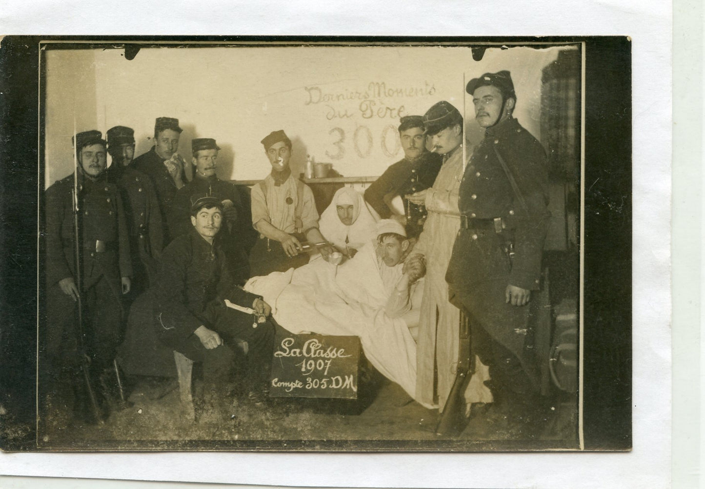 carte photo soldats de l'intendance classe 1907