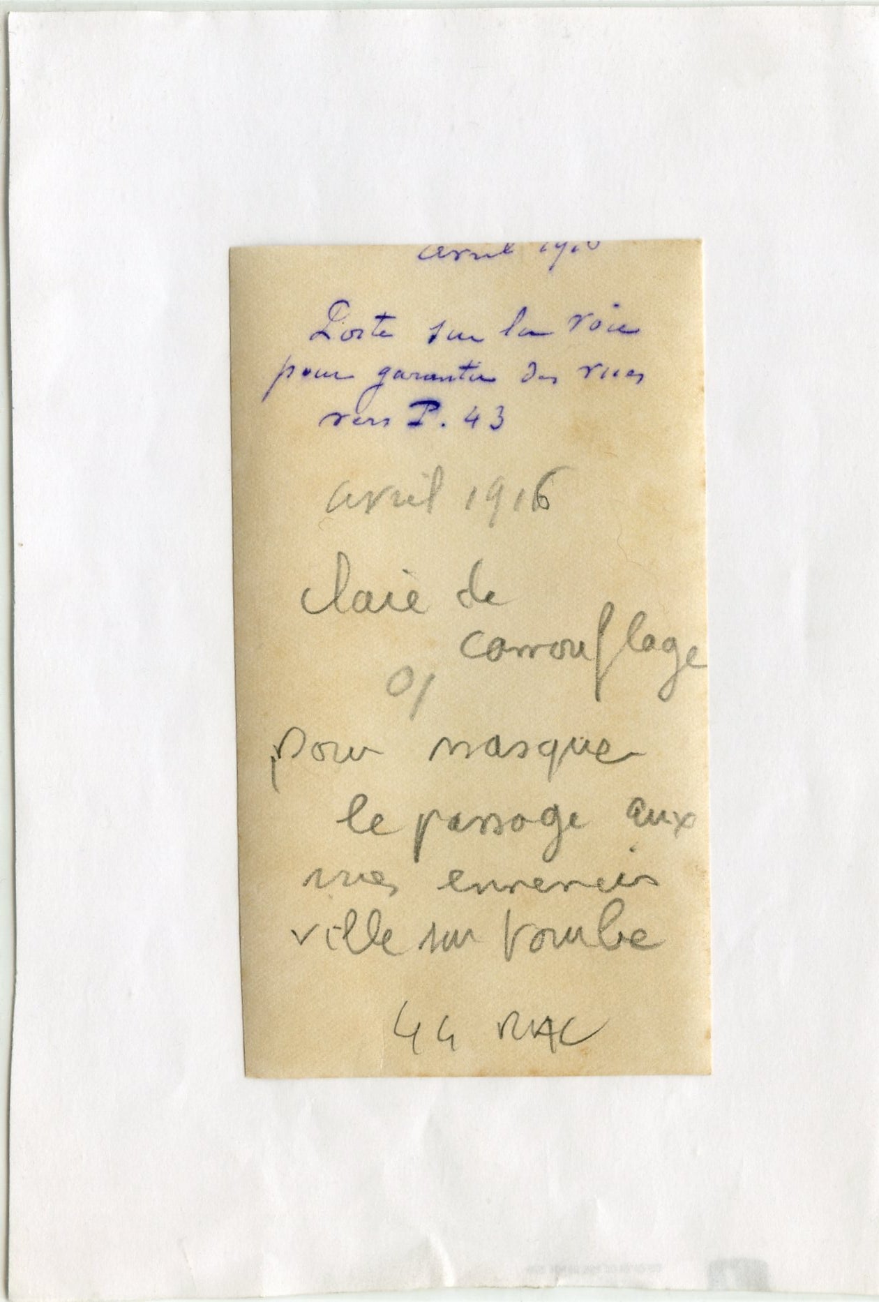photo claies de camouflage des voies de chemin de fer Decauville Ville sur Tourbe 44°RAC Champagne 1916 10,5x6,5 cm