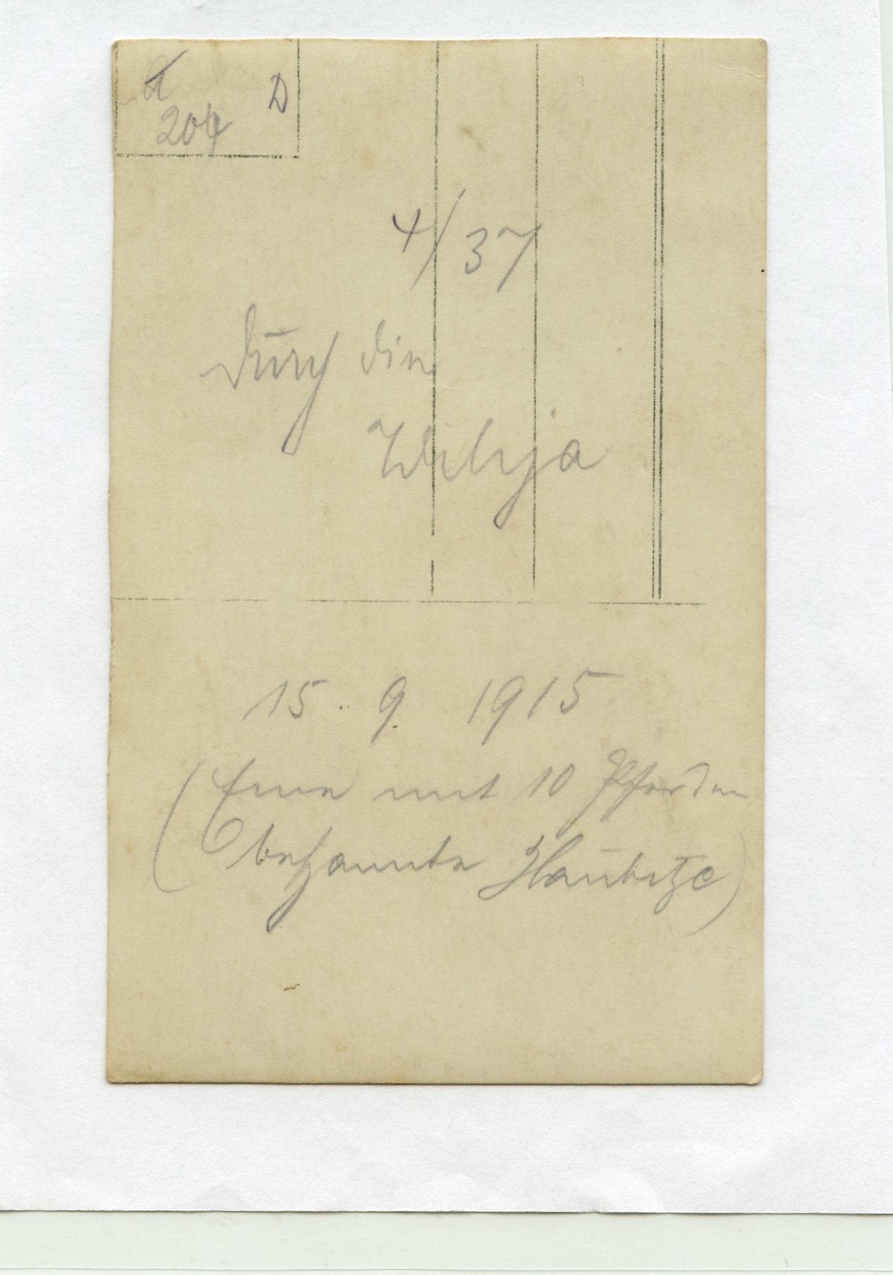 carte photo recoupée attelage d'artillerie allemande front est 1914-1918