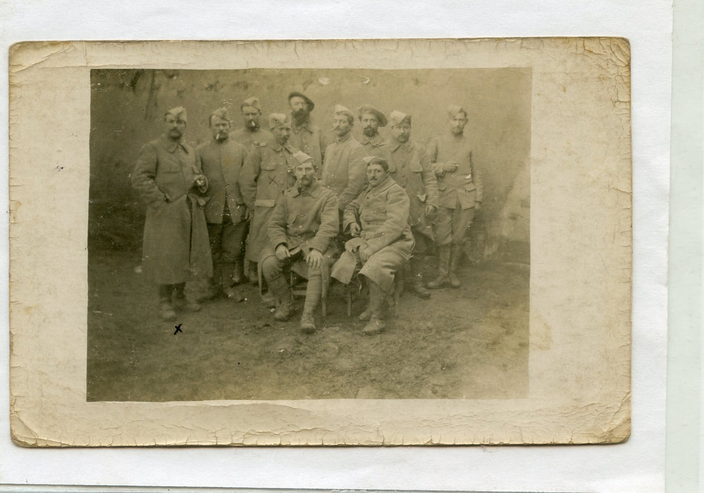 carte photo poilus du 109°RI 1916