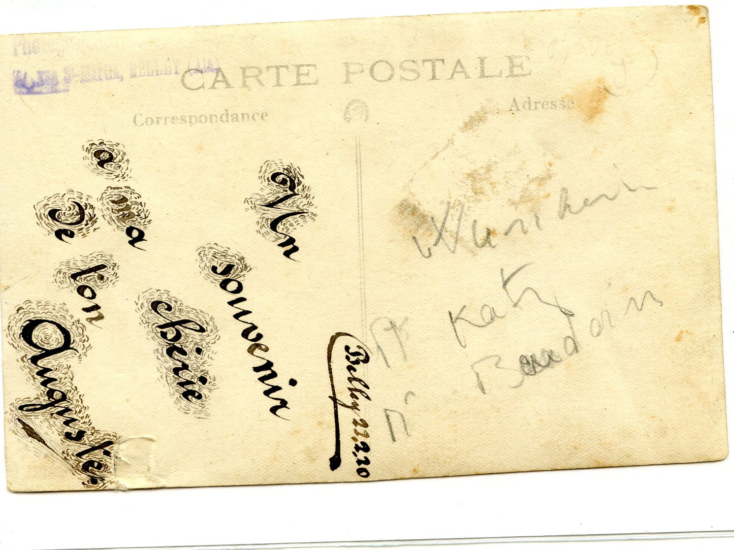 carte photo soldats du 133°RI Belley capote Poiret 1919