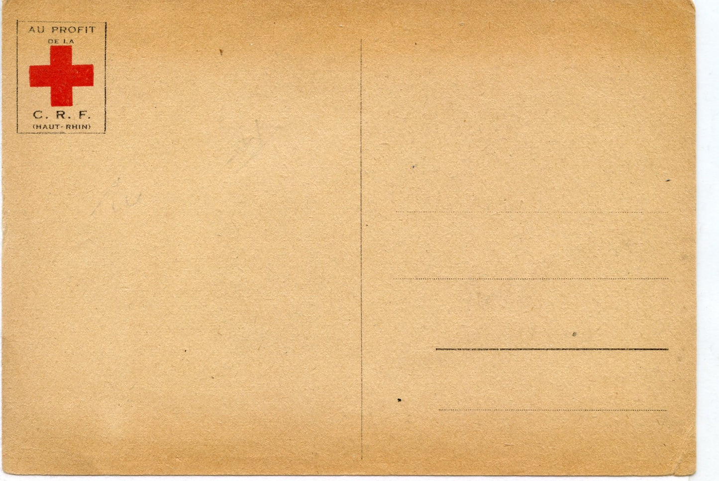 carte postale croix rouge française Alsace 1939-45