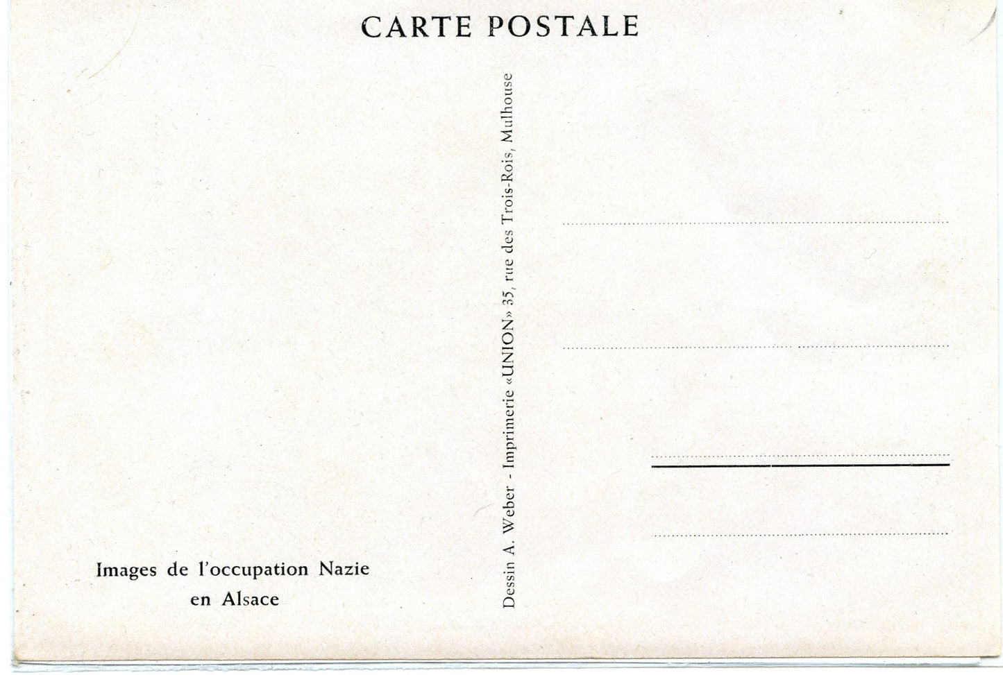 carte postale de propagande image de l'occupation nazie en Alsace 1939-45 Hitler Jungen