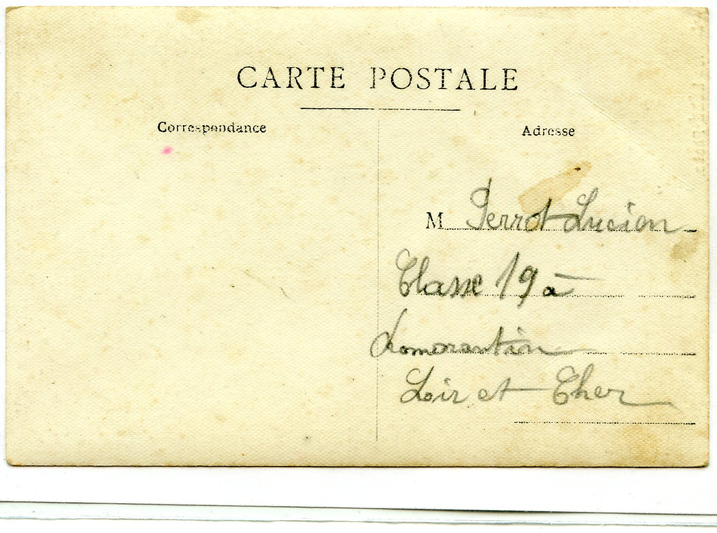 carte photo poilu du 113°RI classe 1919, capote Poiret 1914-18