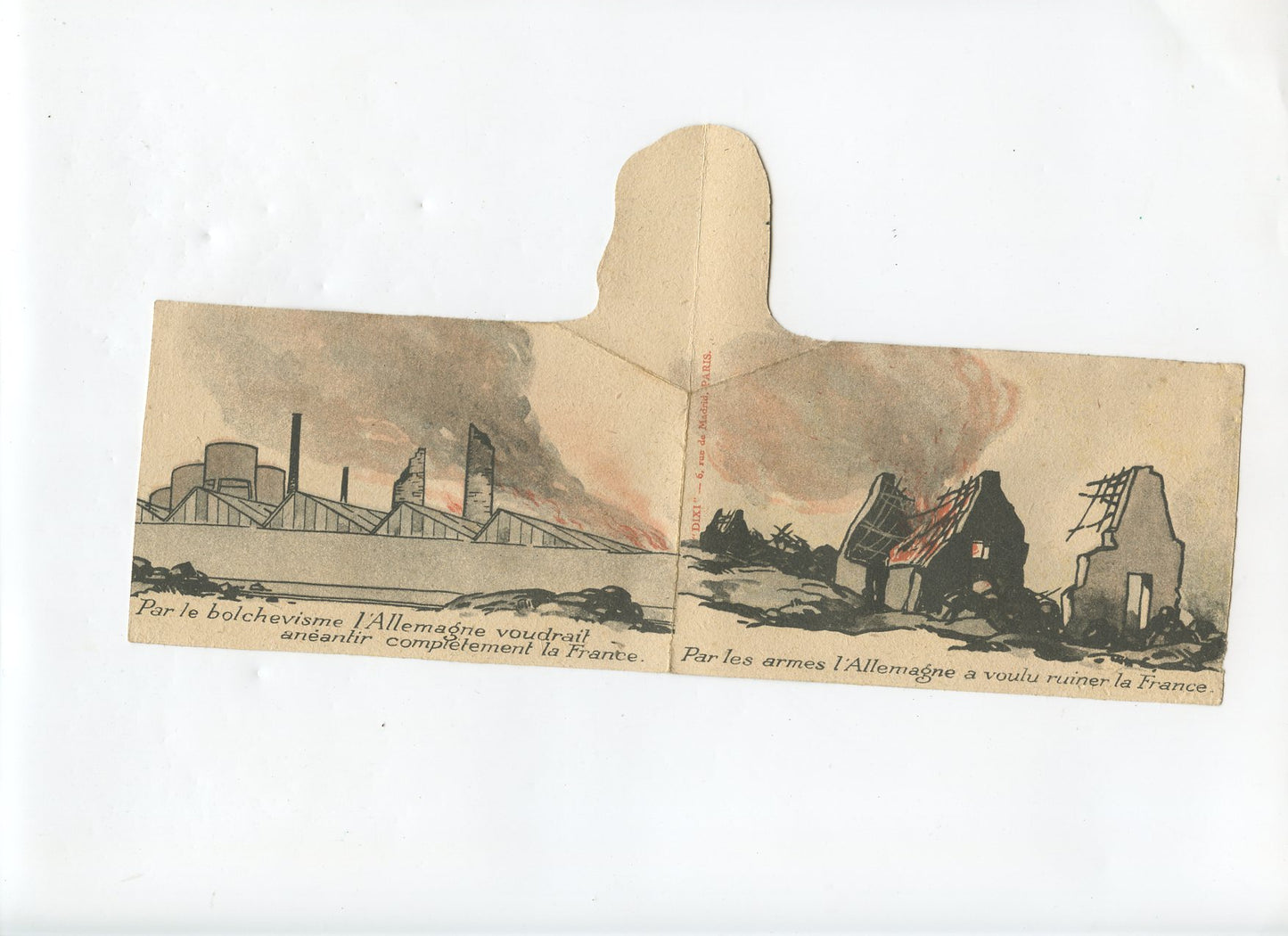 tract dépliant anti allemand 1914-1918