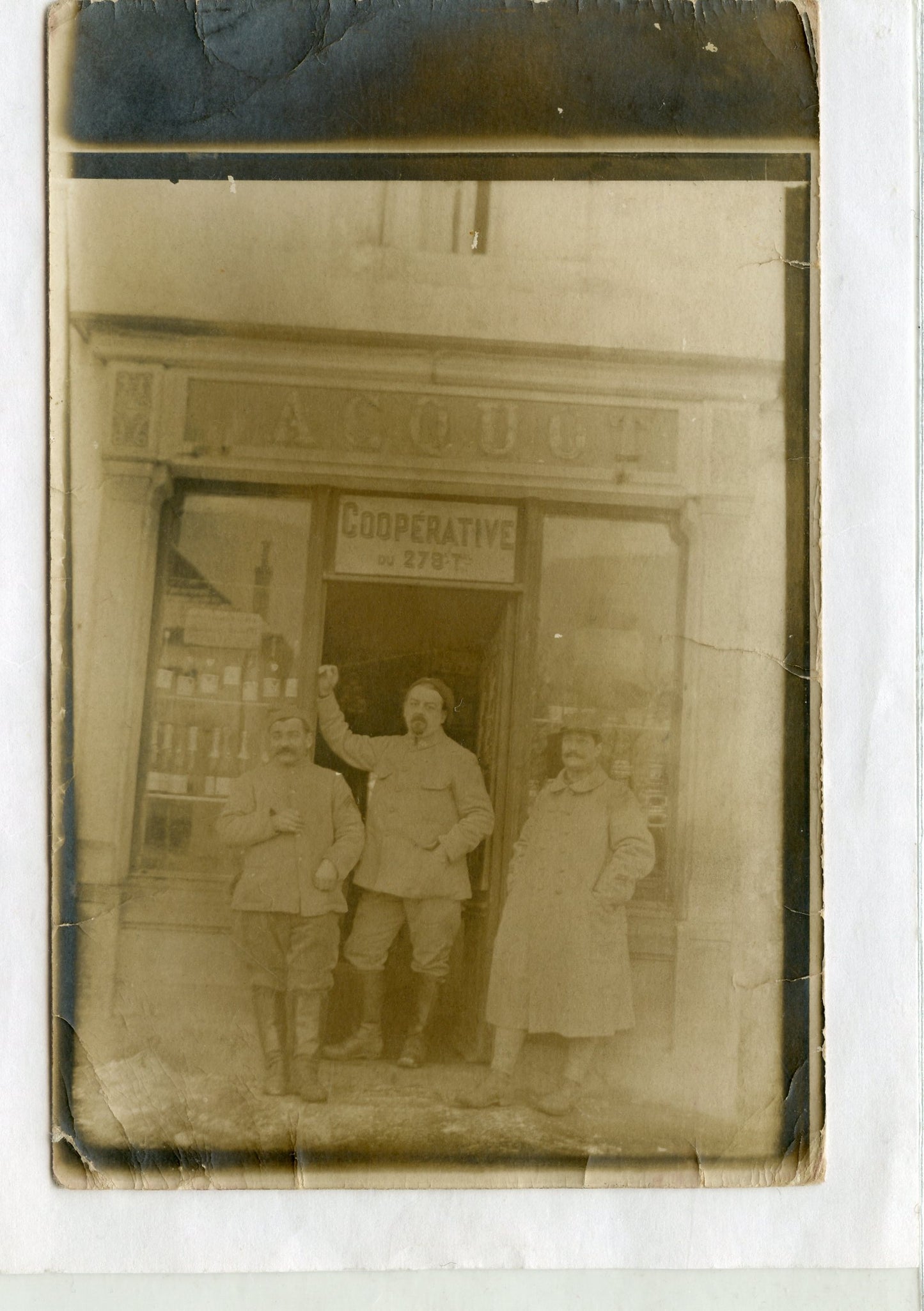 carte photo coopérative du 278° territorial 1914-1918