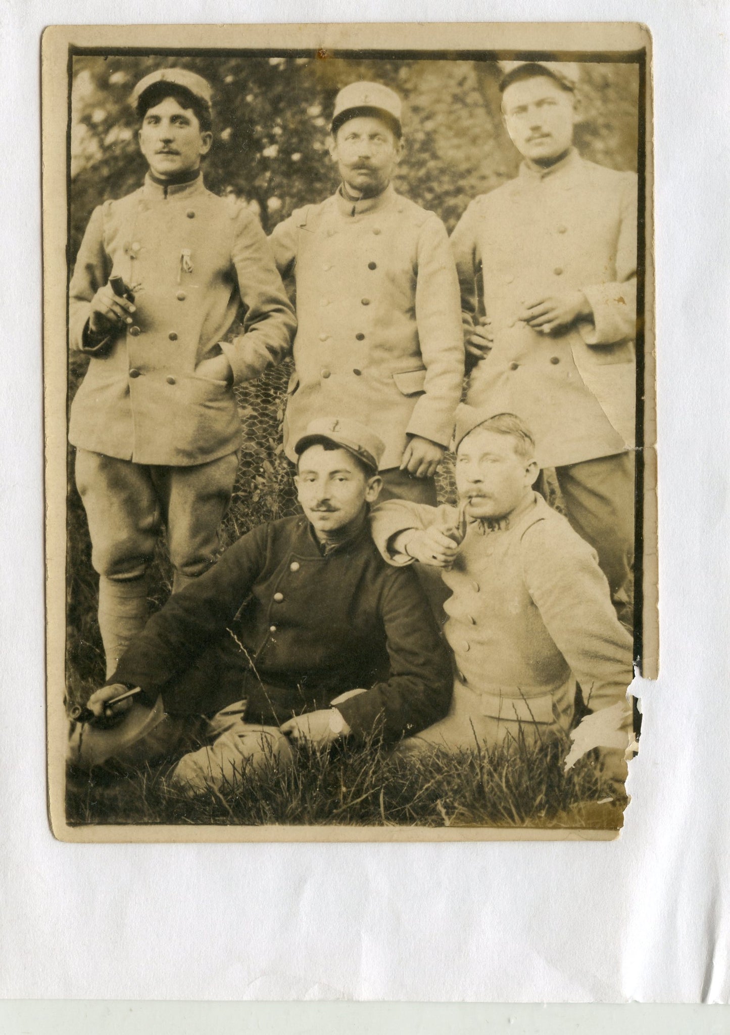 photos de marsouins du 41°RIC 1914-1918 12x9 cm