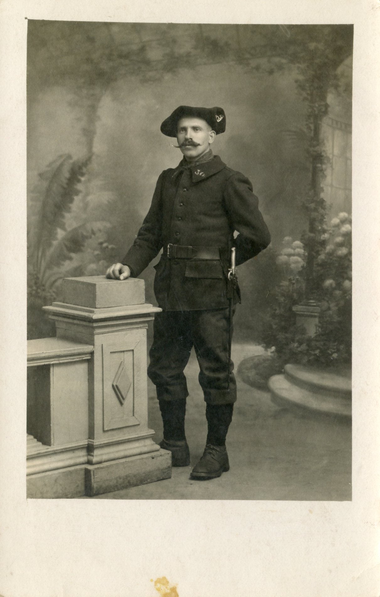 carte photo chasseur du 30°BCA 1914-18