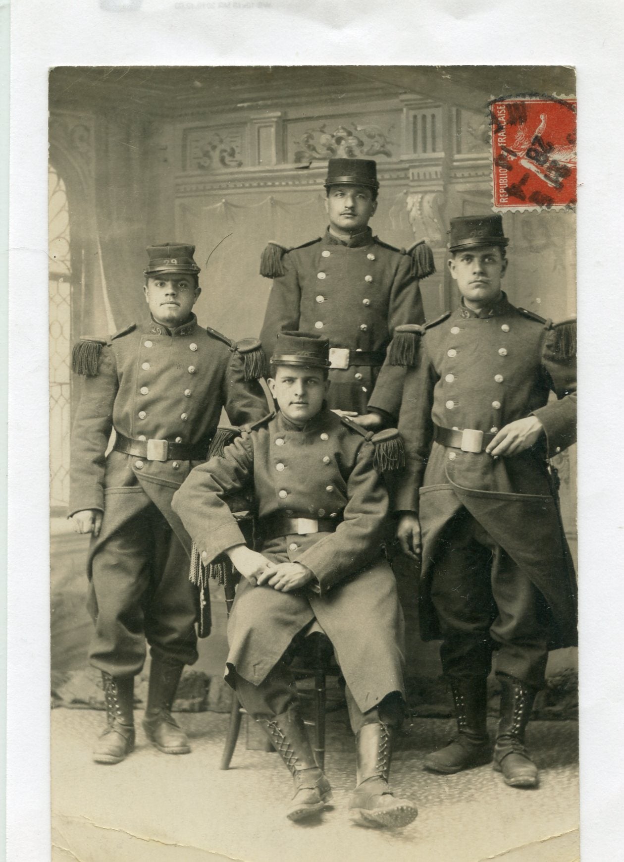 carte photo chasseurs du 29°BCP, Saint Mihiel 1914