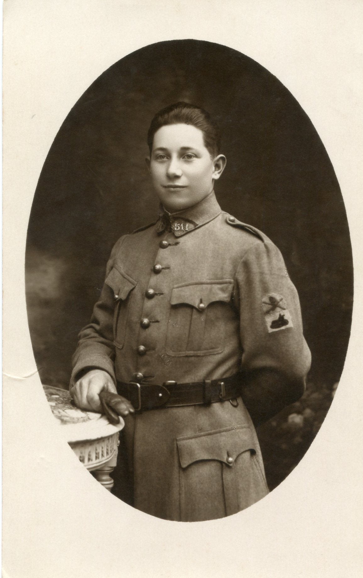 photo d'un tankiste du 511° régiment de chars de combat Bourges années 20
